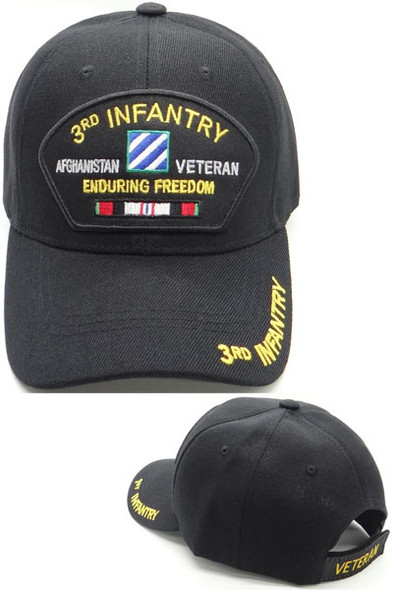 173rd Airborne Veteran Cap Afghanistan - Enduring Freedom - Black