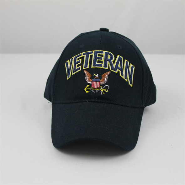 6875 - U.S. Navy Veteran Cap - Air Mesh/Cotton - Navy