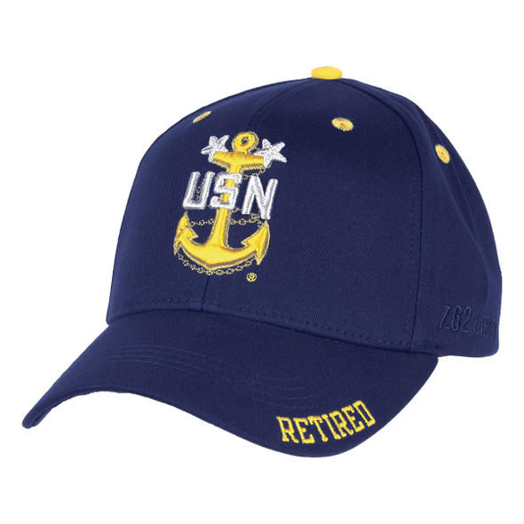 7.62 Design - U.S. Navy Master Chief Retired Cap - Cotton Twill - Navy Blue