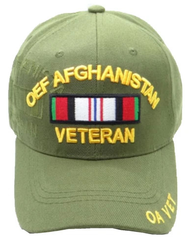 OEF Afghanistan Veteran Cap - Olive