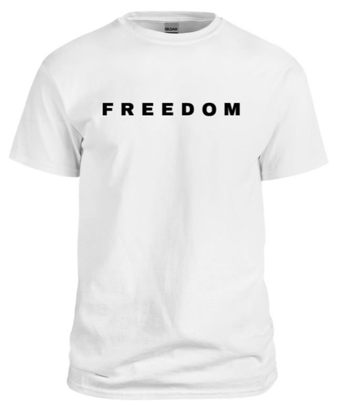 Commemorative Charlie Kirk "FREEDOM" T-Shirt (Short Sleeve)
