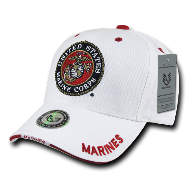 S22 - Marines Caps - United States Marine Corps Logo - White
