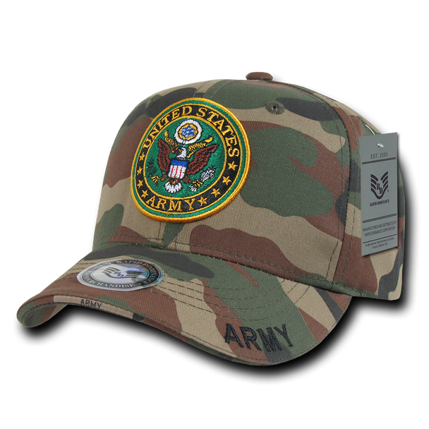 940 - Army Cap Logo Woodland Camouflage