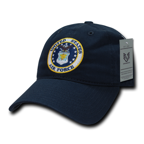S78 - U.S. Air Force Caps - Direct Embroidered - Relaxed Cotton - Dark Blue