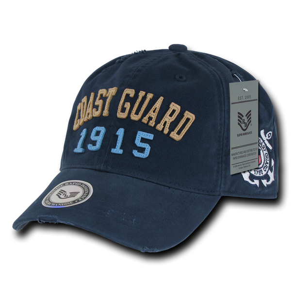 S80 - Vintage U.S. Coast Guard 1915 Cap - Relaxed Cotton - Blue