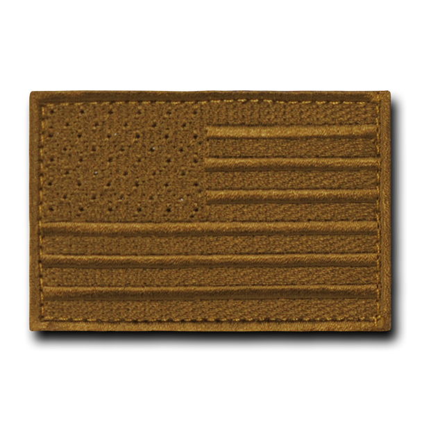 T91 - Tactical Patch - USA Flag - Coyote