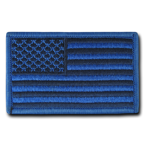 T91 - Tactical Patch - USA Flag - Subdued Blue