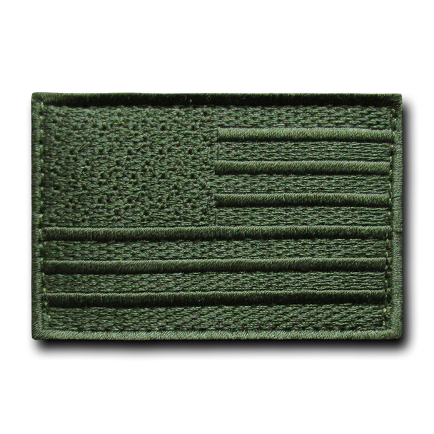 T91 - Tactical Patch - USA Flag - Olive