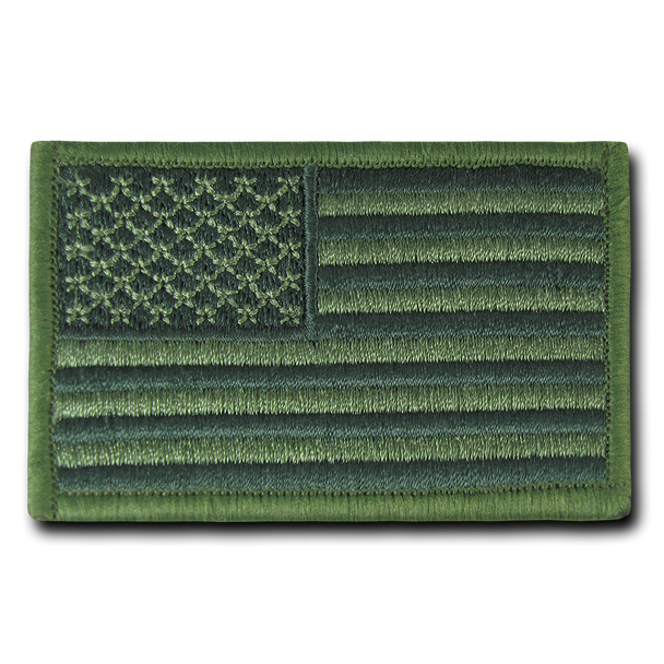 T91 - Tactical Patch - USA Flag - Subdued Olive