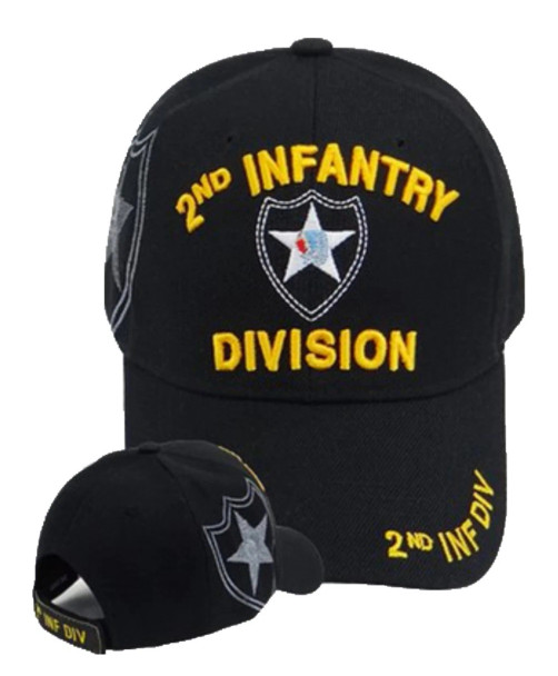 2nd Infantry Division Caps - Black