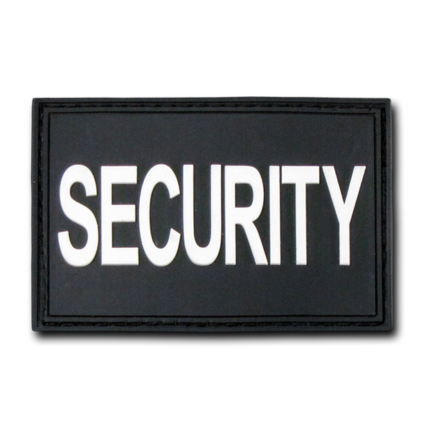 T90 - Tactical Patch - Security - Rubber (3"x2") - Black