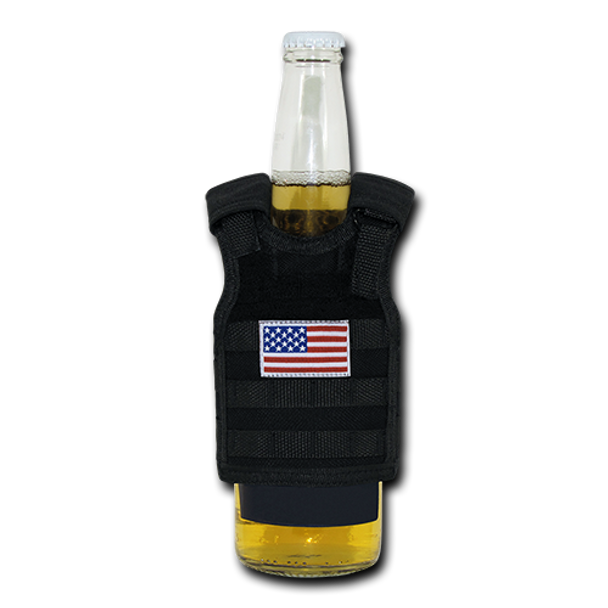 T99 - Tactical Mini Vest  Bottle Koozie - USA Flag