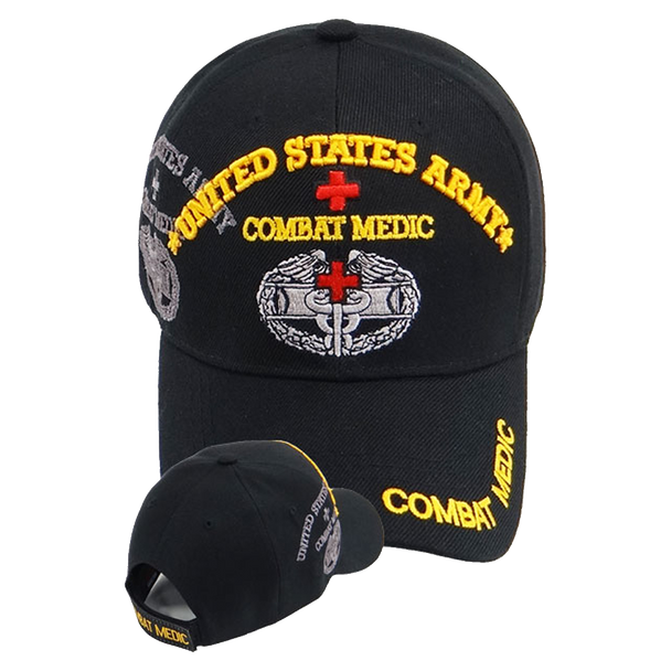 U.S. Army Combat Medic Shadow Cap - Black