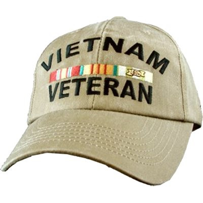 5718 - Vietnam Veteran Cap - Cotton - Khaki
