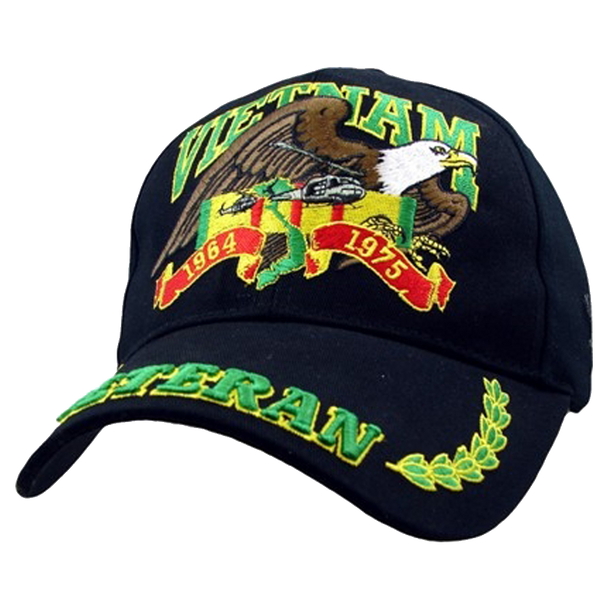 5988 - Vietnam Veteran Cap - Cotton - Black