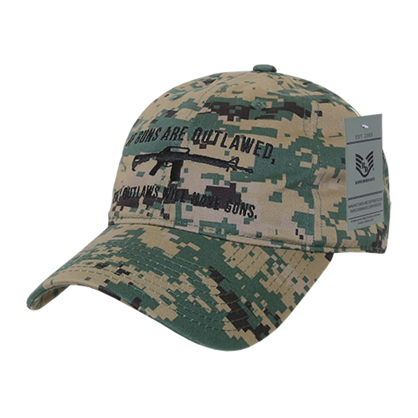 A03 - Outlaw Cap - Relaxed Cotton - Digital Woodland Camouflage