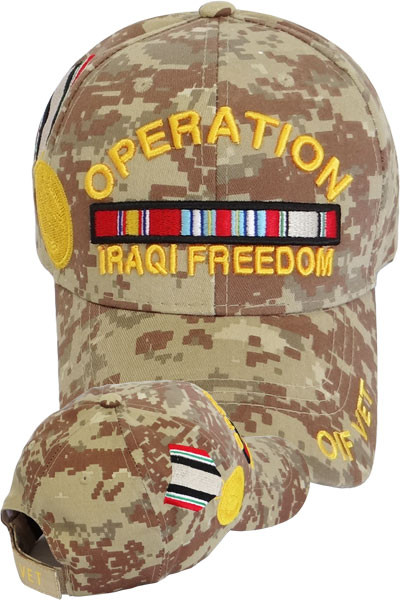 Operation Iraqi Freedom Cap - Medal & Ribbons - Desert Digital