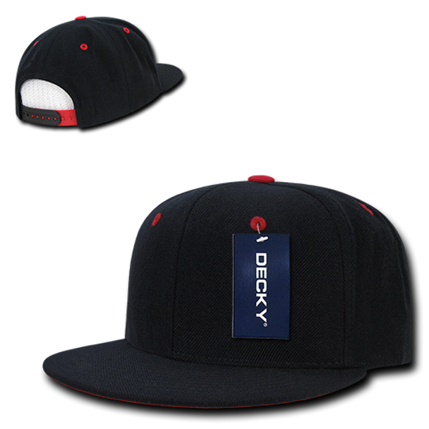 Accent Snapback Cap - Black/Red