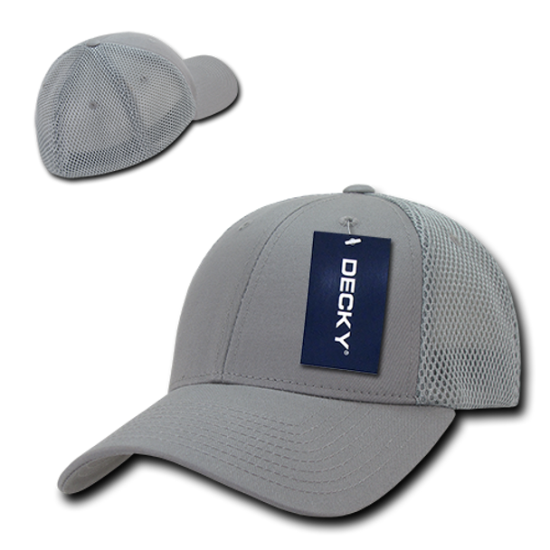 Air Mesh Flex Baseball Cap - Grey/Grey