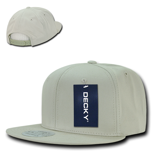 Cotton Snapback Cap - Stone