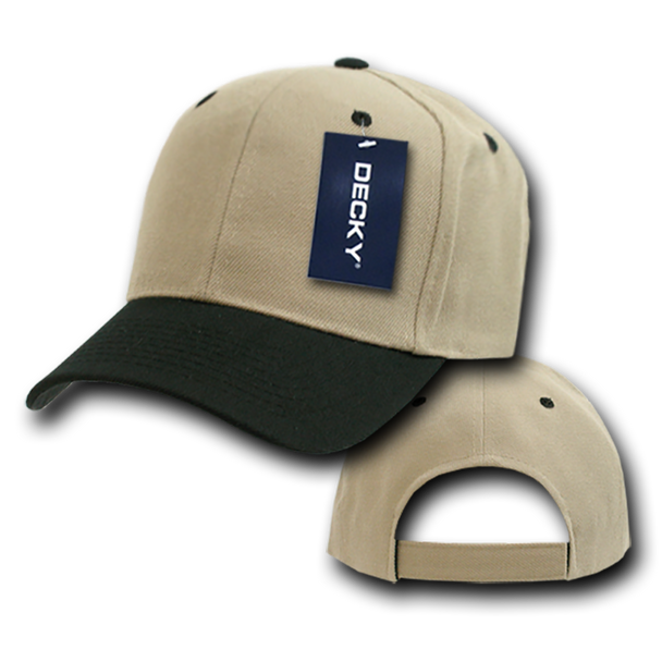 Deluxe Baseball Cap - Khaki/Black