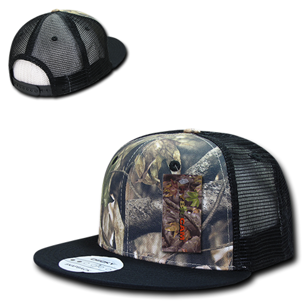 HYBRiCAM Trucker Snapback Cap - Grey Bark/Black