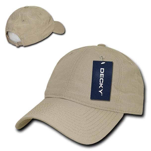 Low Crown Relaxed Ripstop Cap - Khaki
