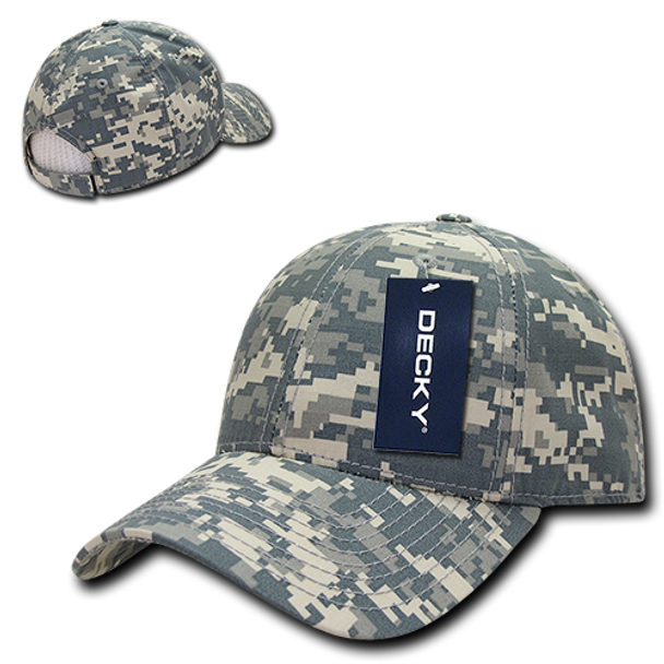 Low Crown Structured Ripstop Cap - ACU Camouflage
