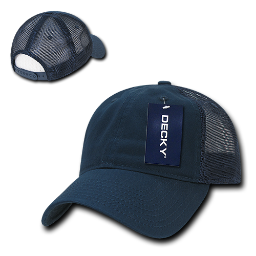 Relaxed Trucker Cap - Navy Blue