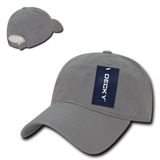 Relaxed Washed Cotton Cap - Grey