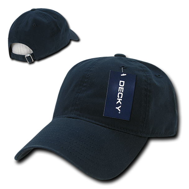 Relaxed Washed Cotton Cap - Navy Blue