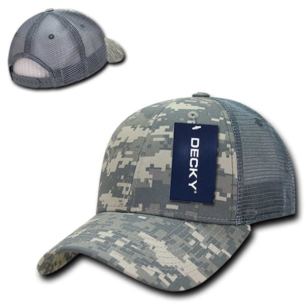 Structured Camo Trucker Cap - ACU Digital Camouflage