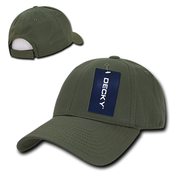 Structured Cotton Baseball Cap - Olive