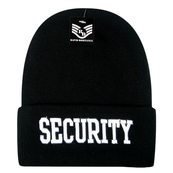 Security Beanie Cap - Black