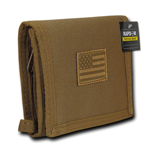 T105 - Tactical Wallet USA Flag Subdued - Coyote