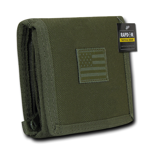 T105 - Tactical Wallet USA Flag Subdued - Olive Drab