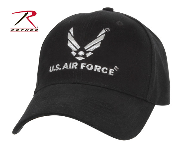 Rothco U.S. Air Force Low Profile Cap - Black (Item #9280)