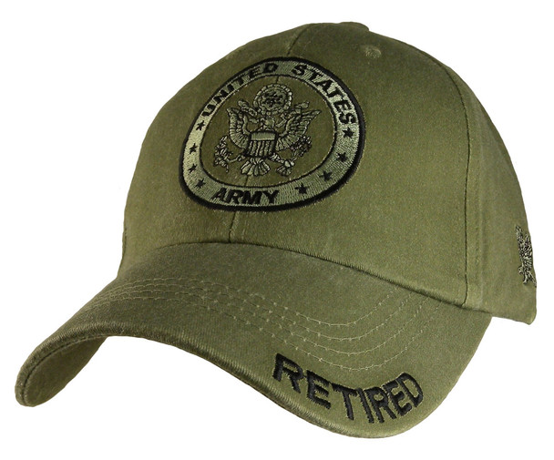 6369 - U.S. Army Retired Cap Cotton - Olive Drab