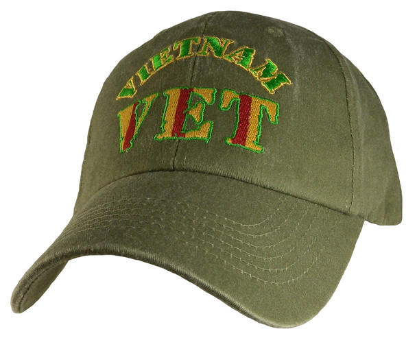 6393 - Vietnam Vet Cap Cotton - Olive Drab