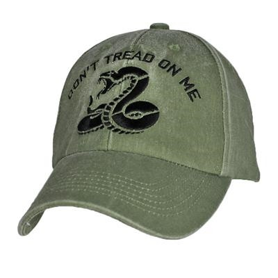 6604 - Don't Tread On Me Cap - Cotton - Olive Drab