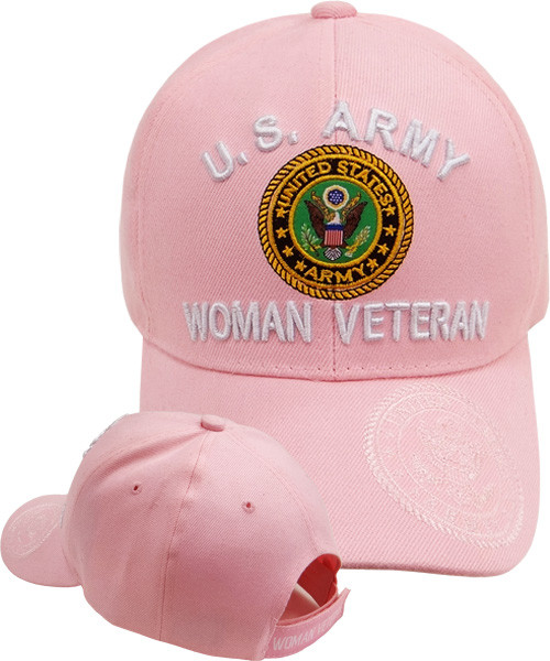U.S. Army Cap - Woman Veteran - Pink - U.S. MILITARY HATS