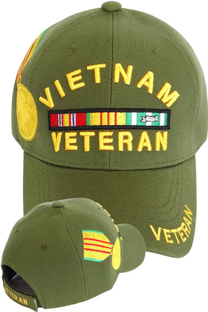 Vietnam Veteran Medal Cap - Olive