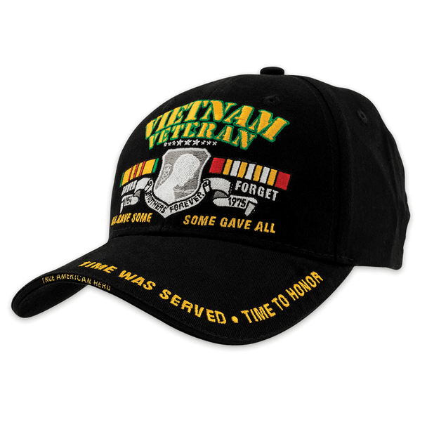 BK2940 - Vietnam Veteran Cap - Cotton - Black
