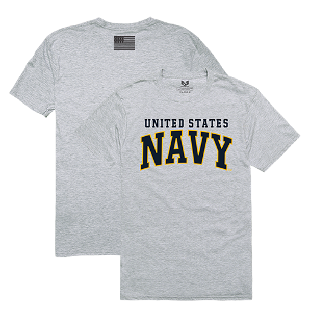 RS2 - Relaxed Graphic T-Shirt - U.S. Navy - Heather Grey