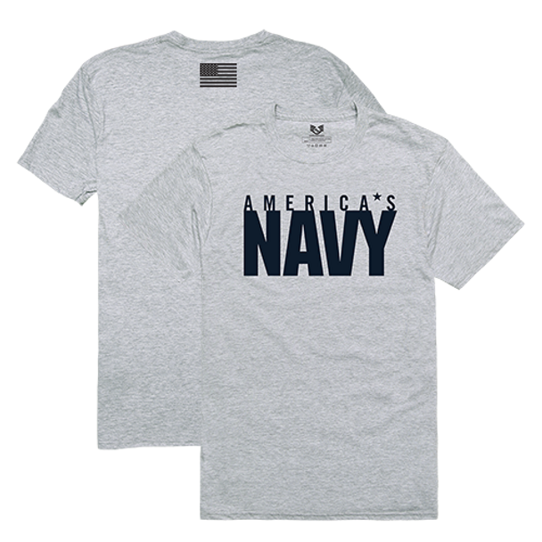 RS2 - Relaxed Graphic T-Shirt - America's Navy - Heather Grey