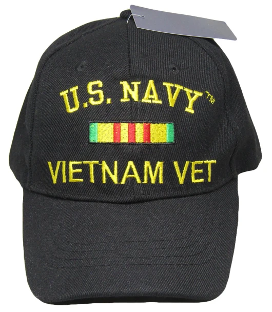 U.S. Navy Vietnam Veteran Cap - Black