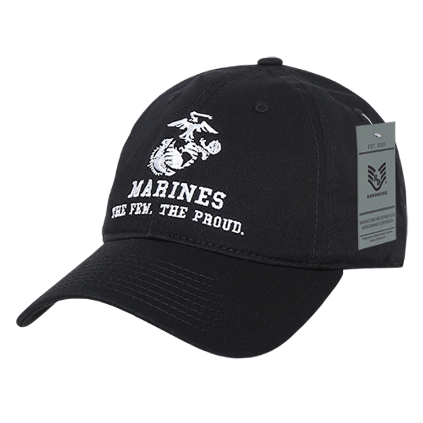 S78 - U.S. Marines Cap - Cotton Relaxed - Black