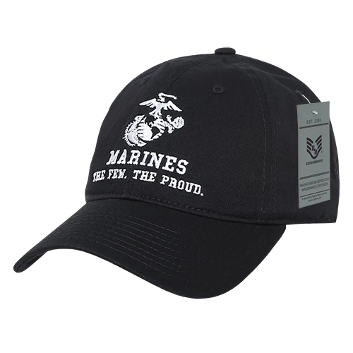 S78 - U.S. Marines Cap - Cotton Relaxed - Black