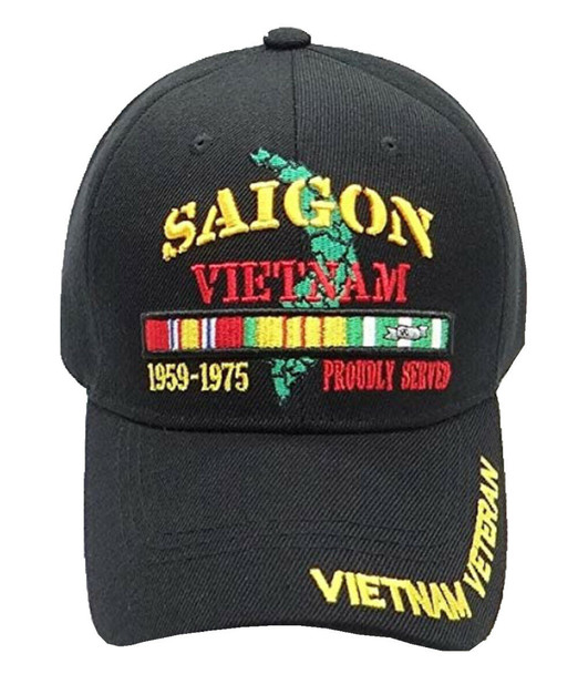 Saigon Vietnam Veteran Cap - Black