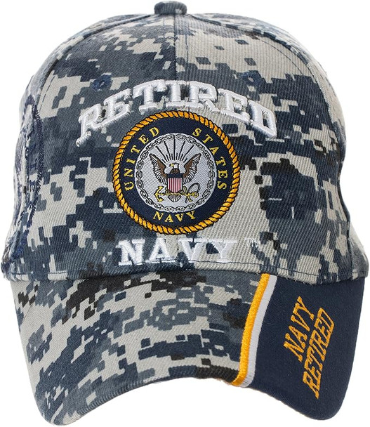 U.S. Navy Retired Cap  - Blue Digital Camo